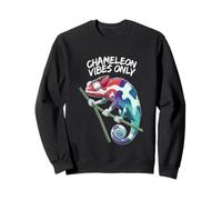 Panther Chameleon Lovers Only Chameleon Vibes Always Felpa