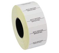 Panther Labels and Labellers - Etichette per prezzatrice da 26 mm x 16 mm, con scritta 'Best Before/Batch No.', 10.000 etichette