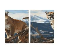 Panther Mountain Lion Porta passaporto ultra sottile in pelle PU organizer per documenti da viaggio compatto premium internazionale US passaporto Protector cover per donne uomini