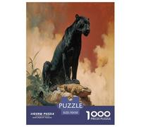 Panther Puzzle Giochi 1000 Pezzi Per Adulti E Ragazzi Arte Animal Puzzle Adulti Foto 70x50cm/1000pcs