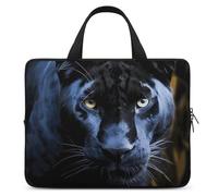 Panther with Blue Eyes - Custodia protettiva per computer portatile da 13 pollici, per viaggi d'affari e viaggi, valigetta per laptop o tablet
