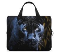 Panther with Blue Eyes - Custodia protettiva per computer portatile da 17 pollici, per viaggi d'affari e viaggi, valigetta per laptop o tablet
