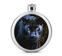 Panther With Blue Eyes - Fiaschetta da whisky da viaggio, piccola fiaschetta portatile da viaggio, in acciaio inox, a prova di perdite, per feste di nozze, testimone dello sposo, regalo per damigella