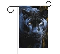 Panther With Blue Eyes Summer Garden Flag Double Sided 30,5 x 45,7 cm bandiere da cortile Primavera Sunshine Bandiere da giardino Stagionale Benvenuto all'aperto Bandiera Decorazione