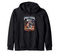 Panthera Riot Tiger Che Suona la Chitarra Power Rock Explosion Felpa con Cappuccio