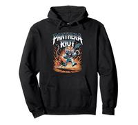 Panthera Riot Tiger Che Suona la Chitarra Power Rock Explosion Felpa con Cappuccio