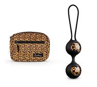 Panthra Kegel Balls Zane, Palline Kegels per Allenare i Muscoli del Pavimento Pelvico, Per un Ottimo Controllo Muscolare, Ben Wa Balls inclusivo Borsa a Mano Abbinata, Leopardo
