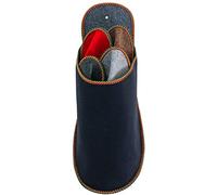 Pantoffelmann Set pantofole ospiti feltro I 4 Paia pattine feltro pieghevoli diverse misure e colori I Set pantofole in grande pantofola I Set ciabatte ospiti resistente e di qualità