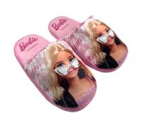Pantofola Barbie Bambina, Comfort Ottimale, Ideale per Rilassarsi in Casa, Design Divertente e Simpatico, Rosa, 34