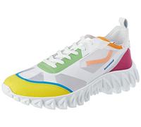 PANTOFOLA D’ORO 1886 SNEAKERBALL, Scarpe con Lacci Uomo, Giallo/Azzurro/Fuxia, 41 EU