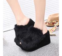 Pantofola Di Primavera con Ciabatte da Donna con Tacco Alto e Ciabattina,Nero,38