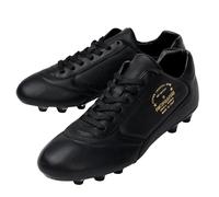PANTOFOLA D'ORO 1886 Scarpe Calcio Uomo Classic in Vitello Nero Suola Nera Ideale su Terreni Misti Compatti Naturali e Artificiali MG [Taglia: 41 EU]
