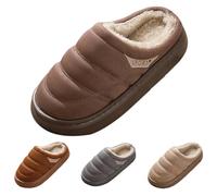 Pantofole a forma di pane da donna pantofole spesse suola morbida EVA cursori interni spessi cursori autunno inverno caldi scarpe da casa pagnotta di pane scivoli unisex coppia pantofola per camera da