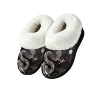 Pantofole a stivale con drago cinese, per interni ed esterni, scarpe da casa, Multi, 43.5/44.5 EU