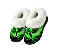 Pantofole a stivaletto a forma di drago verde, per interni ed esterni, Multi, 43.5/44.5 EU