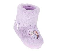 Pantofole a stivaletto in morbido pelo ' FROZEN ' Ciabatte invernali Bambina da casa (LILAC, 22)