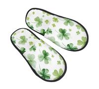 Pantofole a trifoglio per donne e uomini trifoglio antiscivolo pantofole da casa per interni comode calzature pelose in memory foam scarpe da viaggio per camera da letto, Multicolore, 8/11 UK Men/ 9.5