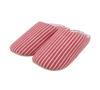 Pantofole accoglienti a strisce rosse Scarpe morbide per adulti in stile