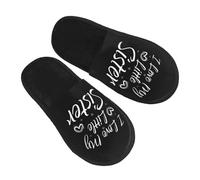 Pantofole Amo La Mia Sorellina Moda Slippers Comode Ciabatte Per Invernale Hotel Unisex M