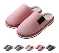 Pantofole antiscivolo da donna pantofole grosse unisex coppia cursori semplici cursori camera da letto suola spessa pantofole comode ortopediche scivoli punta chiusa pantofole casa per piedi gonfi