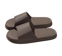 Pantofole antiscivolo in EVA a drenaggio rapido con suola testurizzata per una migliore presa, design leggero adatto per bagno, palestra e uso in piscina (38-39 marrone)