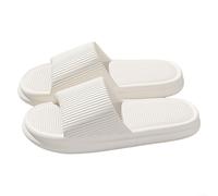 Pantofole antiscivolo in EVA a drenaggio rapido con suola testurizzata per una migliore presa, design leggero adatto per bagno, palestra e uso in piscina (40-41 bianco)