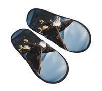 Pantofole Aquila A Caccia Eleganti Pianelle Lavabili Scarpe Di Cotone Per Invernale Unisex Esterno L