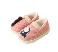 Pantofole bambina invernali calde soffici per interni ed esterni design dinosauro accoglienti comode per bambini piccoli ragazze e ragazzi, Colore: rosa., 32 EU