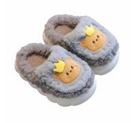 Pantofole bambina lepre cartoon, peluche caldo, antiscivolo inverno