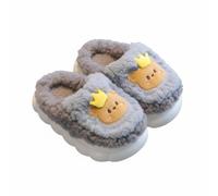 Pantofole bambina lepre cartoon, peluche caldo, antiscivolo inverno