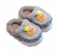 Pantofole bambini con lepre cartoon, peluche caldo, antiscivolo inverno