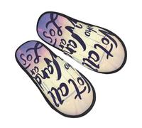 Pantofole calde da uomo e da donna con scritta "Not All Those Who Wander Are Lost" - Pantofole calde e soffici - Pantofole da interno - Pantofole da interno - Scarpe da interno