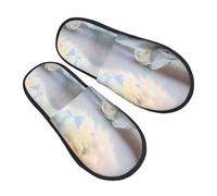 Pantofole calde e soffici per donna e uomo, motivo gatto sembra allo specchio, pantofole calde, soffici, pantofole da interno ed estetiche per camera da letto