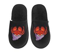 Pantofole Cartoon Hermit Crab Ciabatte Da Viaggio Traspiranti Calde Scarpe Da Casa Per Invernali Esterno Ospiti M