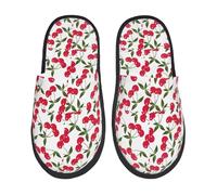 Pantofole Cherry Morbide Ciabatte Pelose Antiscivolo Slippers Per Bagno Invernali Letto M