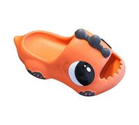 Pantofole chiuse Bambini per Interno, Bagno, Vasca, Antiscivolo, Morbide, Piedistallo, Ciabatte Bambino Pantofole Bambini Ragazzo, Colore: arancione., 26 EU