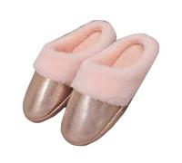 Pantofole Chiuse Donna Invernali, Pantofole Donna Invernali Chiuse, Comode Caldo Pelose Inverno Scarpe di Cotone Morbida Slippers Pantofole Lana Cotta Donna Pantofole Memory Foam Ciabatte per Casa
