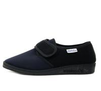 Pantofole Chiuse Elasticizzate Nere Zeppa Bassa Antiscivolo EMANUELA - 601