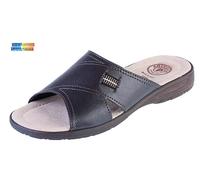 PANTOFOLE CIABATTE UOMO ARIZONA 7333 T. MORO SOLETTA IN VERA PELLE dal 38 al 48