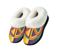 Pantofole colorate per interni ed esterni, per la pace, Multi, 42.5/43 EU