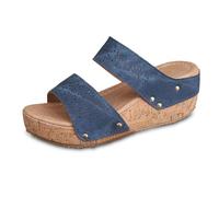 Pantofole comode da donna con design a punta aperta, per il tempo libero, per la primavera e l'estate, con suola spessa, Marina Militare, 36 EU