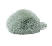 Pantofole comode Pantofole da donna in pelliccia elegante per la casa | Suola antiscivolo Slippers Punta Aperta Scarpe Schiuma Memoria Pantofole Falso Caldo per Casa Interni Esterni
