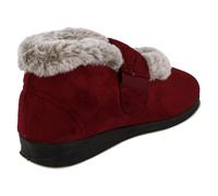 Padders Ciabatte Donna Con Fascia Incrociata Hush Navy Taupe Burgundy Tessuto