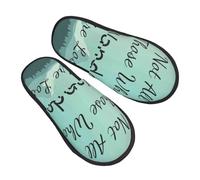 Pantofole con scritta in inglese "Not All Those Who Wander Are Lost1" per donne e uomini, calde e soffici, calde per casa camera da letto, pantofole pelose invernali, scarpe da interno