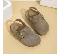 Pantofole con suola spessa in sughero, slip-on a metà, comode per uso esterno tutto l'anno, pantofole casual retrò con punta chiusa, pantofole per studenti EUR34,EUR35,EUR36,EUR25,EUR26,EUR27,EUR28,EU