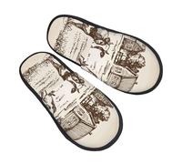 Pantofole Cows On The Farm Ciabatte Da Viaggio Comode Pelose Ciabatte Per Autunno Uomo Spa M