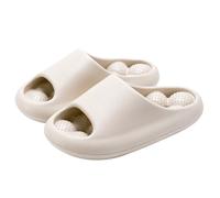 Pantofole da bagno unisex EVA Perdite d'acqua Massaggianti Interni Comode Traspiranti Casual(Beige,37-38)