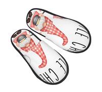 Pantofole Da Casa Baker Gnome Print Scarpe Da Casa Leggero Unisex Ciabatte Da Viaggio Per Donna Bagno Invernali L