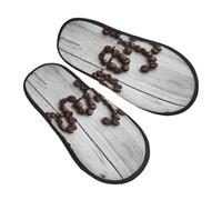 Pantofole Da Casa Coffee Beans On Board Print Scarpe Da Casa Lavabili Morbide Ciabatte Per Spa Esterno Hotel L