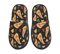 Pantofole Da Casa Cute Pizza Slip-On Morbide Ciabatte Qualità Pantofole Per Bagno Invernale Interno M